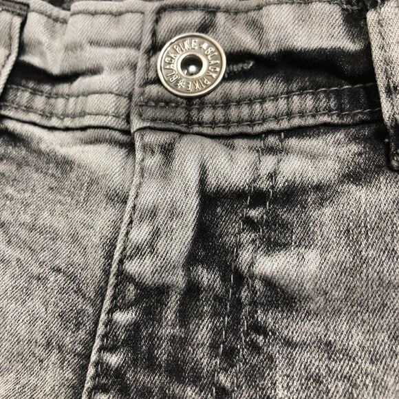 Black Pike Painted Gray Denim Jean Shorts - Picture 3 of 7